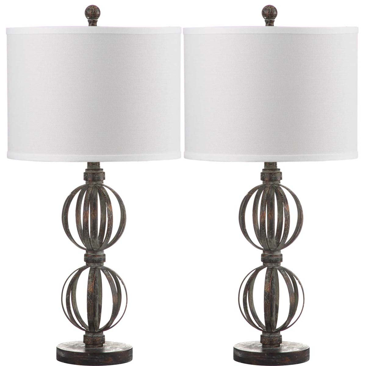 Calista 27.75 Inch H Double Sphere Table Lamp (Set of 2) | Safavieh - LIT4313