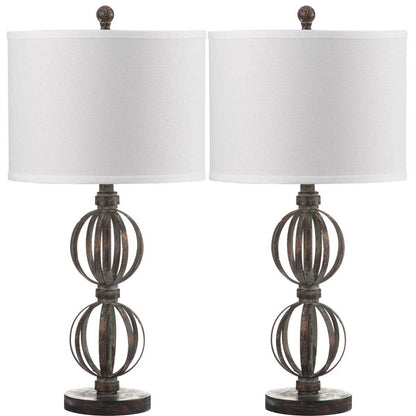 Calista 27.75 Inch H Double Sphere Table Lamp (Set of 2) | Safavieh - LIT4313