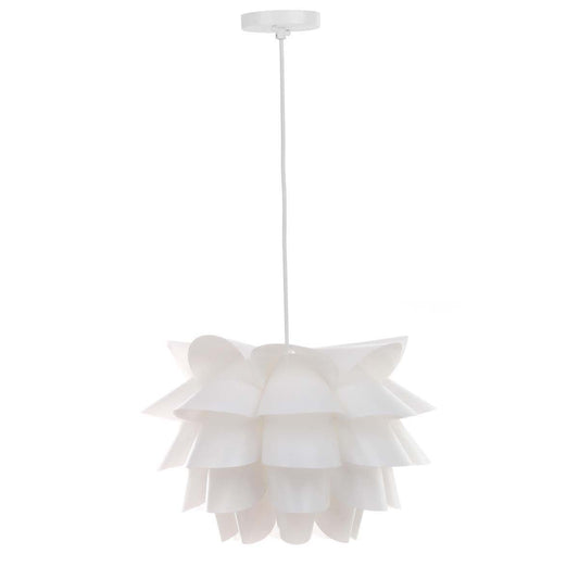 Contemporary Design 1 Light White 17.25 Inch Pendant | Safavieh - LIT4498
