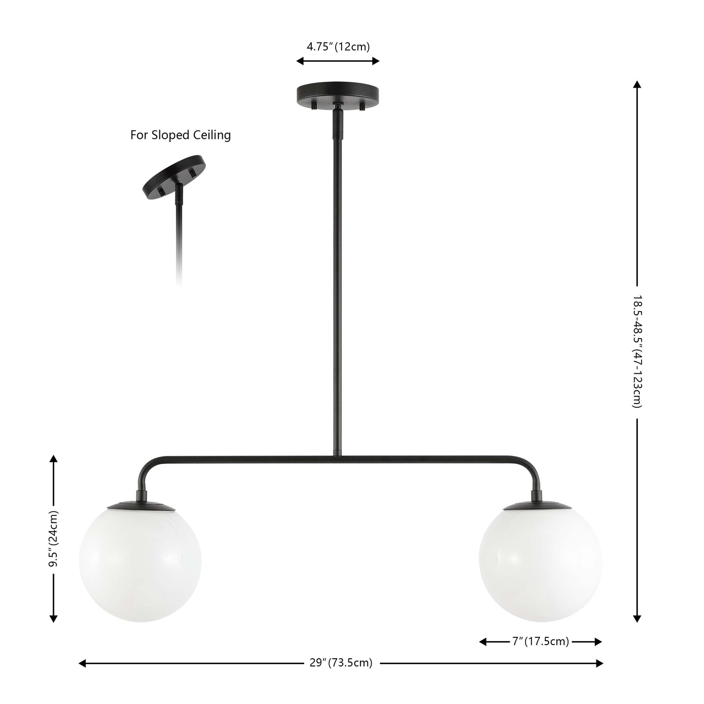 Conyer 2 Light Extendable Pendant | Safavieh - PND4166