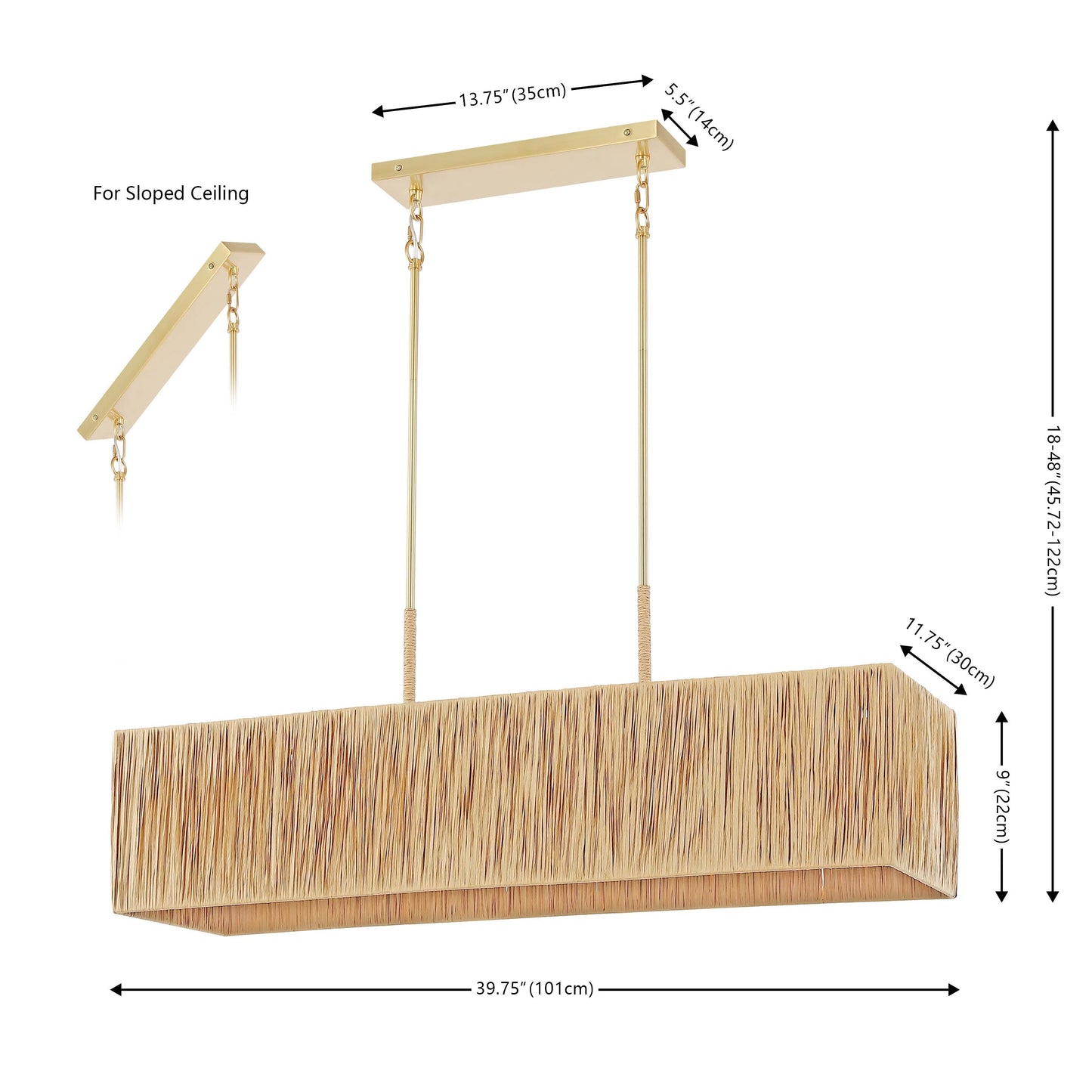 Amangiri 5 Light Extendable Pendant | Safavieh - PND4188