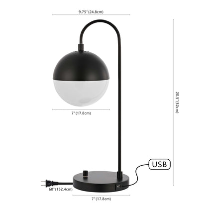 Cappi Table Lamp W/ USB Port | Safavieh - TBL4040-U