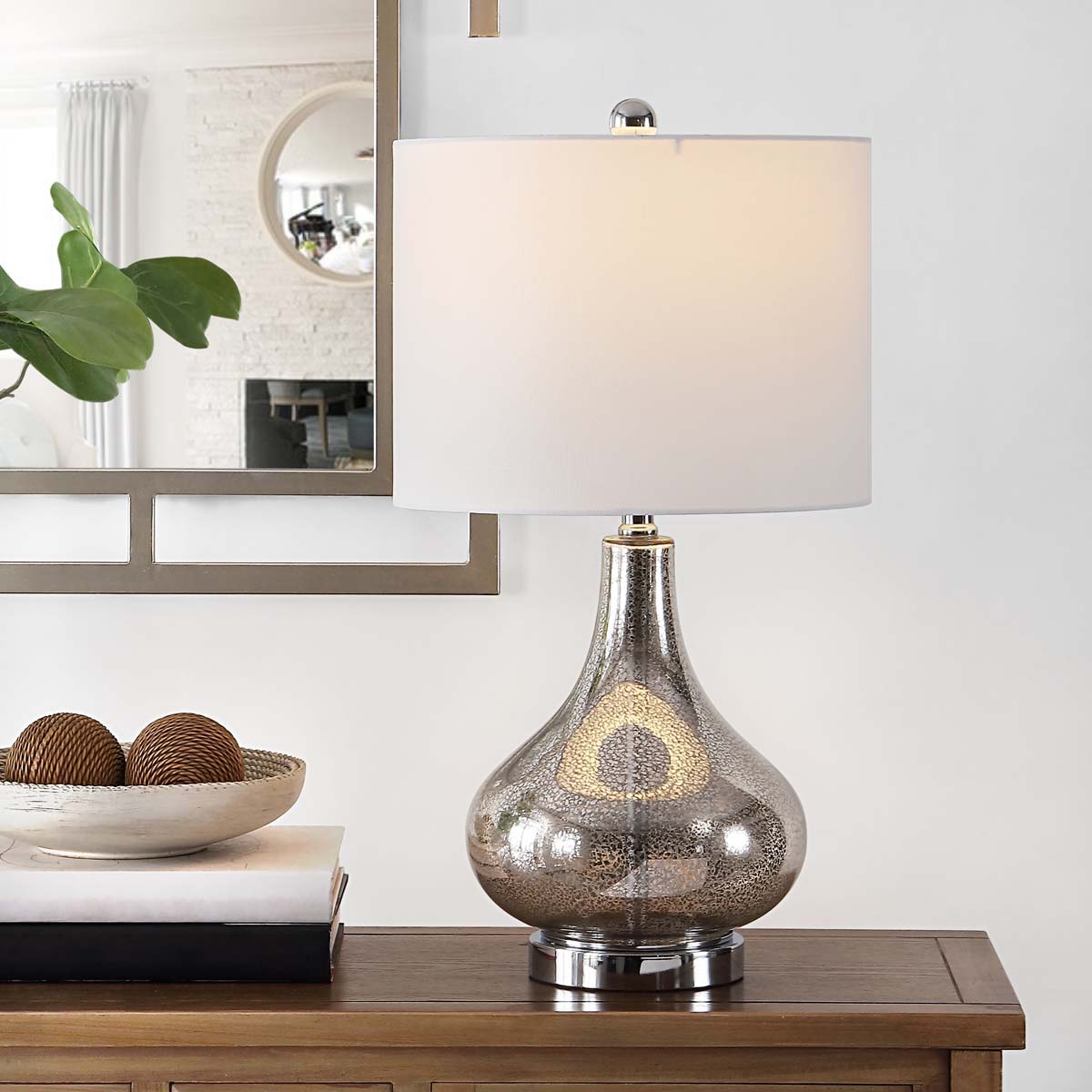 Brooks Glass Table Lamp | Safavieh - TBL4254