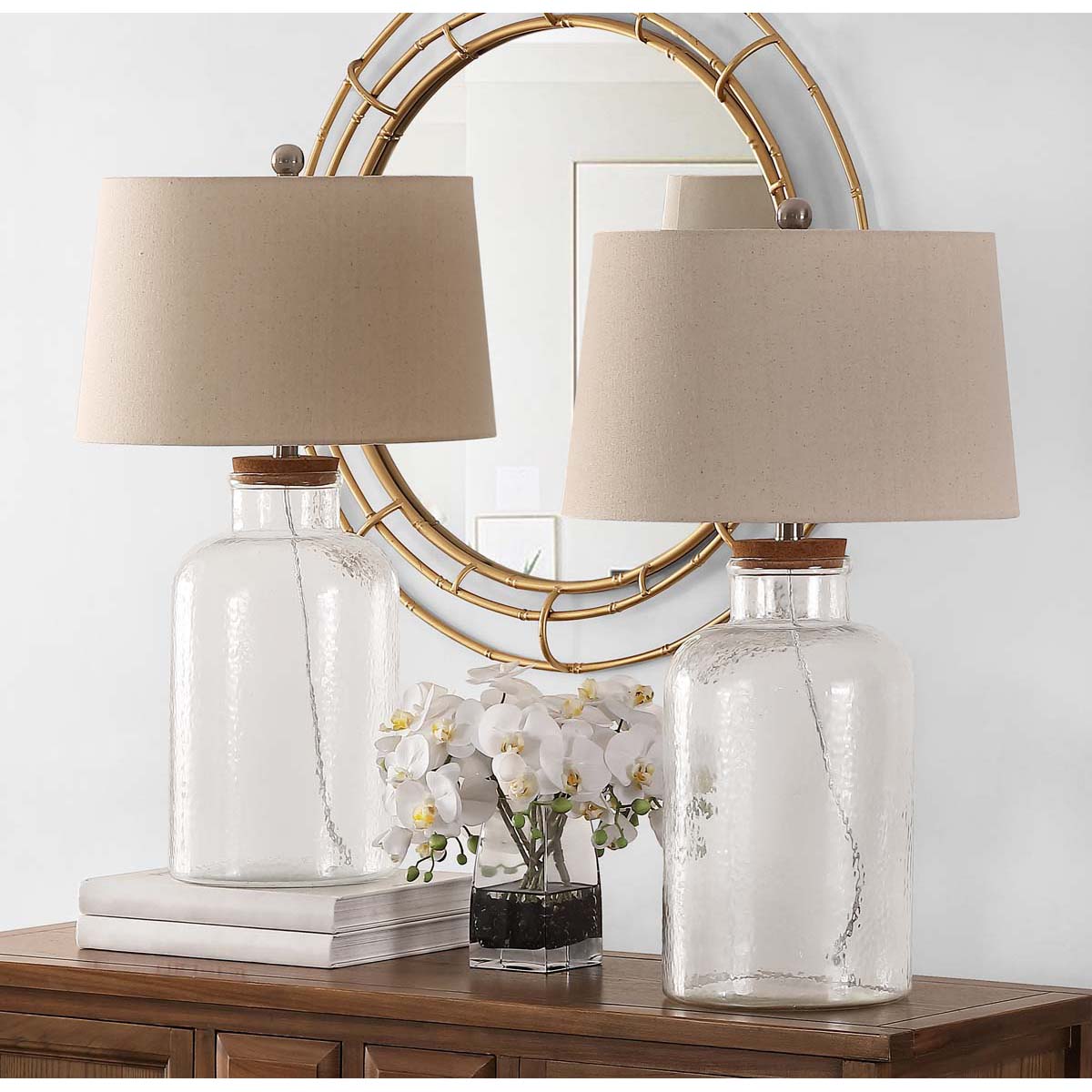 Caden Glass Table Lamp (Set of 2) | Safavieh - TBL4308