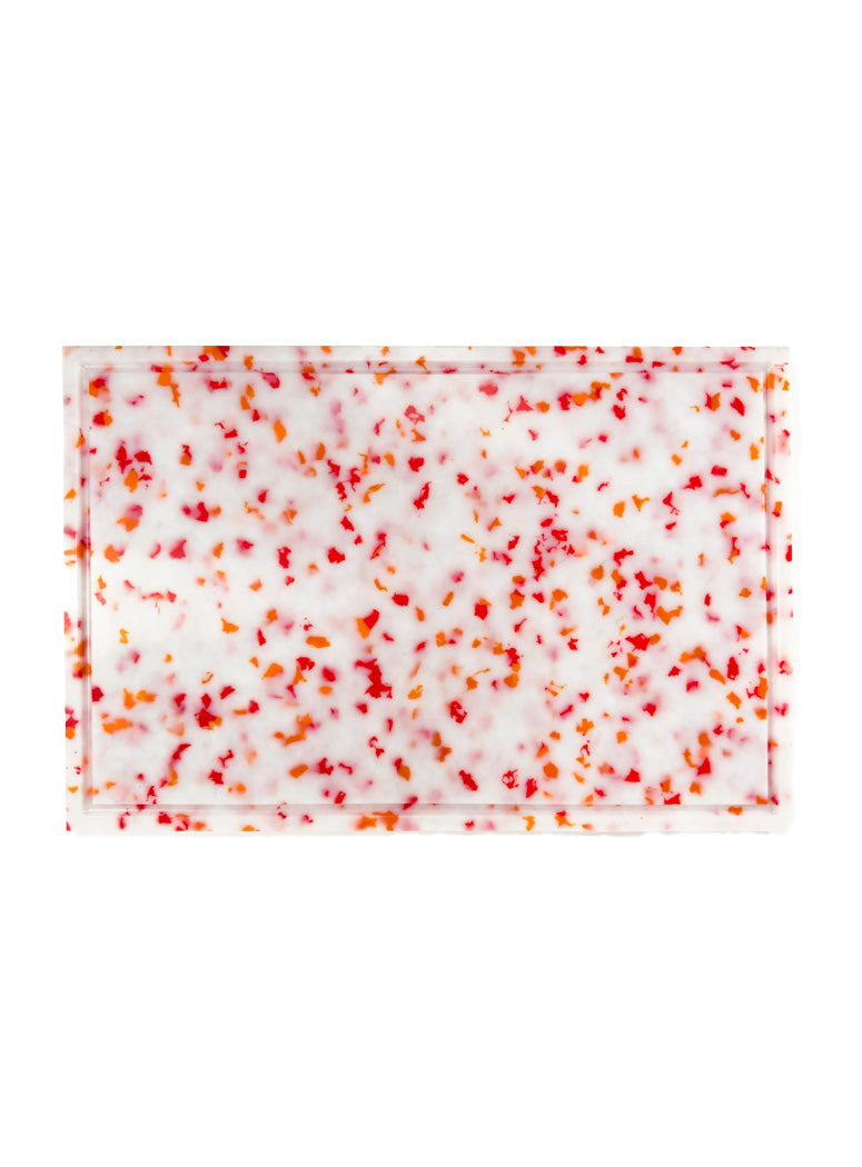 Fredericks & Mae XL Cutting Board, red/white
