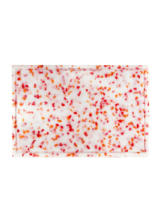 Fredericks & Mae XL Cutting Board, red/white