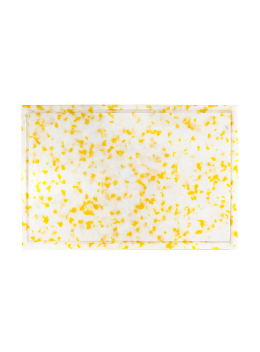 Fredericks & Mae XL Cutting Board, yellow/white